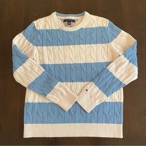 Tommy Hilfiger Sweater in Blue and White Stripes